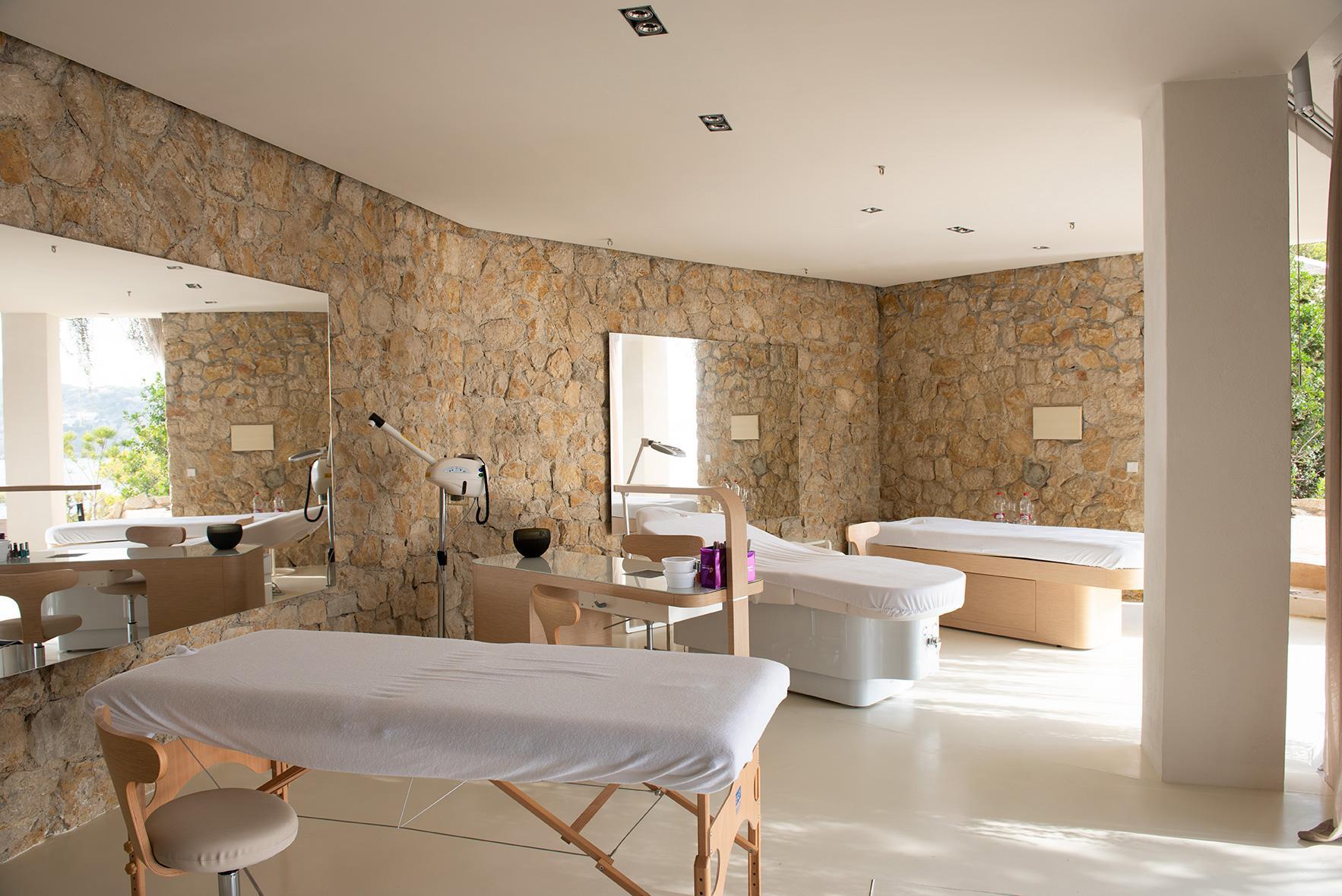 Private spa and wellness area at Casa Alegre Ibiza